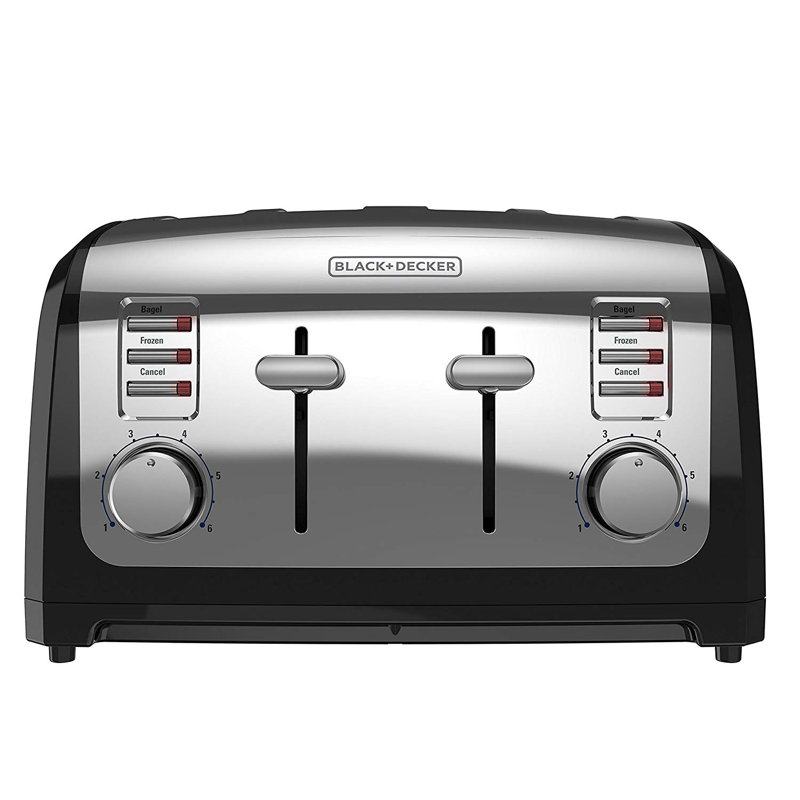 Black + Decker 4 Slice Bagel Stainless Steel Toaster & Reviews Wayfair